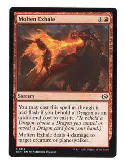 MTG-Molten Exhale-Tarkir: Dragonstorm-113-Near Mint-NonFoil - Image 1