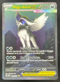 2025 Pokemon Mega Evolution #180/132 Mega Absol ex Special Illustration Rare - Image 1
