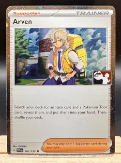 Arven 166/198 *Swirl* Scarlet & Violet Cosmos Holo Play Stamped Pokemon TCG NM - Image 1