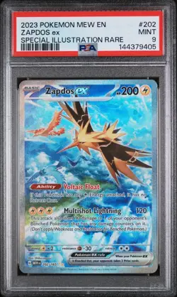 Pokemon TCG Zapdos EX 202/165 Special Illustration Rare English PSA 9 - Image 1