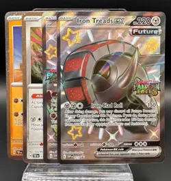 Great Tusk Iron Threads Ex Premium Collection - Promo Set (4) Pokemon TCG NM - Image 1
