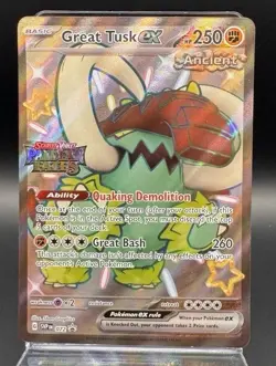 Great Tusk Iron Threads Ex Premium Collection - Promo Set (4) Pokemon TCG NM - Image 4