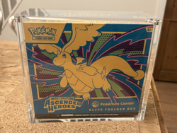 Pokemon TCG Ascended Heroes Pokemon Center ETB (Tiny rip) + Acrylic Display Case - Image 1