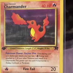 Pokemon TCG Charmander 1st Edition Basic Regular 40 HP Wizards of the Coast - Image 1