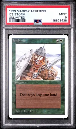 ICE STORM Unlimited PSA 9 Vintage MTG [Nostalgium] - Image 1