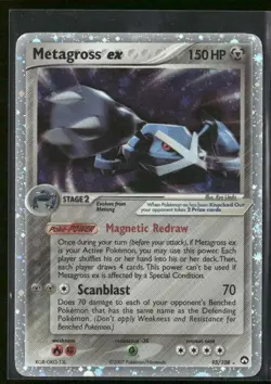 2007 Pokemon EX Power Keepers Ultra Rare Metagross ex 95/108 - Image 1