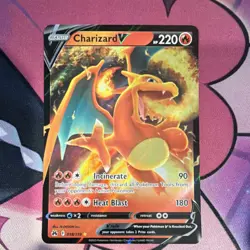 Pokemon Charizard V 017/172 Swsh09: Brilliant Stars Ultra Rare Holo 220 HP - Image 1