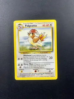 1999 Pokemon Pidgeotto Unlimited Non Holo NM+ Vintage Rare Base Set #22 - Image 1