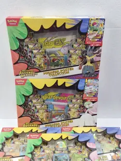 Lot of 5 Pokemon TCG Ascended Heroes Deluxe Pin Poster Premium Collection SEALED - Image 2