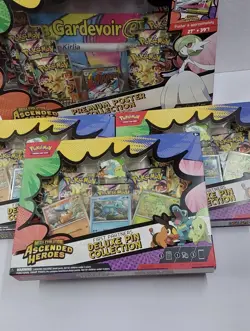 Lot of 5 Pokemon TCG Ascended Heroes Deluxe Pin Poster Premium Collection SEALED - Image 3
