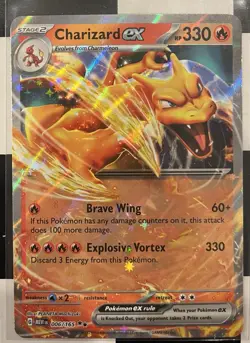 Pokemon Scarlet and Violet 151 Charizard ex 006/165 - Image 1