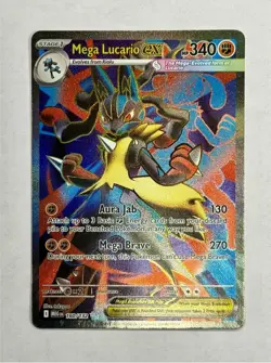 MEGA LUCARIO EX 160/132 ULTRA RARE MEGA EVOLUTION POKEMON NM/M - Image 1