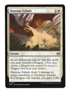 MTG-Osseous Exhale-Tarkir: Dragonstorm-17-Near Mint-NonFoil - Image 1