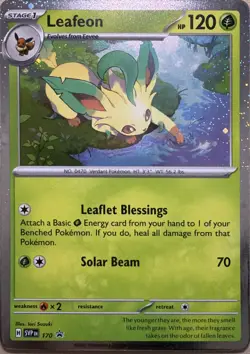 Leafeon - (Cosmos Holo) Holo Promo SV: Scarlet & Violet Promo Cards 170 NM - Image 1