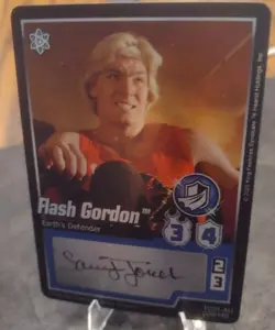 Ultimate Flash Gordon Autograph Card Total Chaos CCG Sam J Jones Actor Signed ⚡ - Image 1