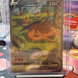 Pokemon Charizard V SWSH Promo SWSH260 Full Art Foil Promo Card - Image 3
