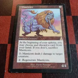Mtg Masticore MP Urza's Destiny Reserved List Magic the Gathering Card - Image 2