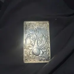 VINTAGE NINTENDO CHARIZARD LIMITED EDITION 23K GOLD PLATED TRADING CARD - Image 1