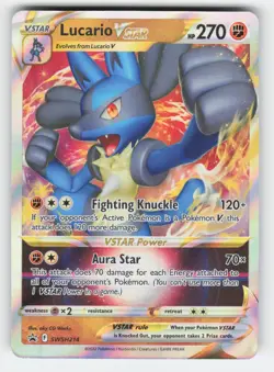 Lucario VSTAR - SWSH214 NM Holo SWSD SWSH: Sword & Shield Promo Cards - Image 1