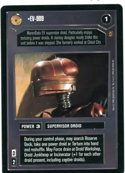 Star Wars CCG Jabbas Palace Rare's, Cards Are Nr-Mint. Drop Down Box Sale. - Image 2