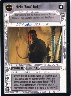 Star Wars CCG Jabbas Palace Rare's, Cards Are Nr-Mint. Drop Down Box Sale. - Image 3