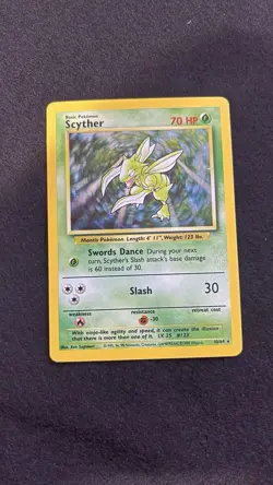 Scyther Jungle Holo Card 10/64 No Symbol Rare - Image 1