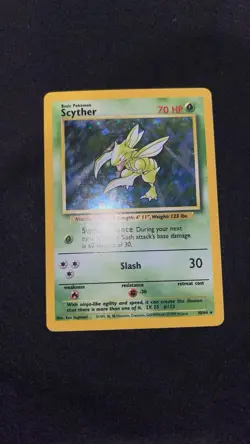 Scyther Jungle Holo Card 10/64 No Symbol Rare - Image 2