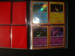 Detective Pikachu COMPLETE 18 Card Holo Set Binder Psa 9 Charizard red sleeves - Image 3