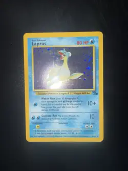 Pokemon TCG Lapras Fossil Holo Rare - 10/62 - LP - Priced To Sell Quick! - Image 1