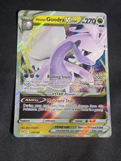 Hisuian Goodra VSTAR 136/196 SWSH11: Lost Origin NM Pokemon Card TCG - Image 1