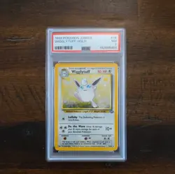 1999 Pokemon TCG Jungle Wigglytuff Holo #16/64 PSA 7 Near Mint - Image 1