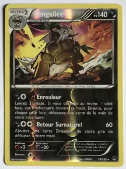 CARTE POKEMON Tengalice XY Rupture Turbo 73/122 Reverse Excel etat, jamais jouee - Image 1