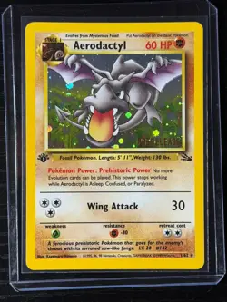 Pokemon TCG GOLD STAMP Aerodactyl Prerelease Promo Holo Foil Near Mint European - Image 4