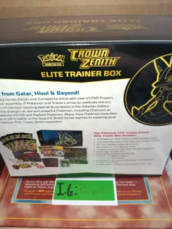 Pokemon 2023 Sword & Shield Crown Zenith Elite Trainer Box Sealed - Image 2