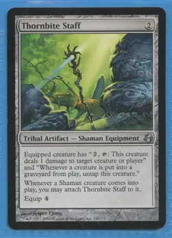 MTG: Morningtide: Thornbite Staff - Image 1