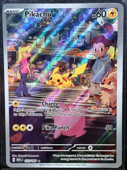 Pikachu 173/165 Scarlet & Violet Pokemon 151 IR Illustration Rare - Image 1