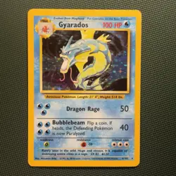 Pokemon Vintage Holo Gyarados 6/102 Base Set WoTC 1999 - Image 1