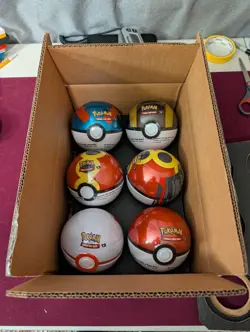 Pokemon TCG Pokeball Tin 6 Pack Q4 2025 (Pokeballs Factory Sealed) - Image 1