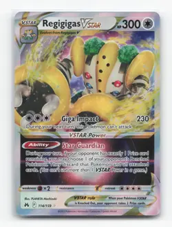 Pokemon TCG - Regigigas VSTAR 114/159 Near Mint Holo VSTAR Rare Crown Zenith - Image 1