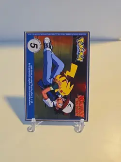 Pokemon Burger King PokeTrivia Non-perforated Poliwhirl #61 - Image 2