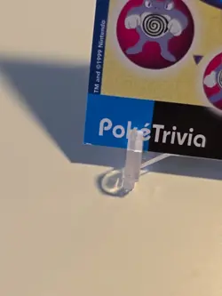 Pokemon Burger King PokeTrivia Non-perforated Poliwhirl #61 - Image 3