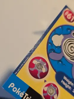 Pokemon Burger King PokeTrivia Non-perforated Poliwhirl #61 - Image 4