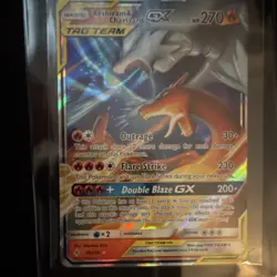 Pokemon Reshiram & Charizard GX TAG TEAM Ultra Rare Holo 20/214 2019 - Image 1