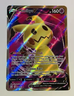 Pokemon Mimikyu V Full Art 148/163 Battle Styles Ultra Rare Holo 160 HP English - Image 1