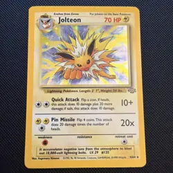 Jolteon 4/64 Holo Rare Pokemon 1999 Jungle - MP_ - Image 1
