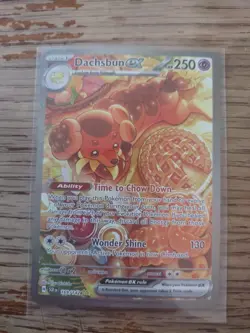 Pokemon Dachsbun EX Full Art Special Illustration Rare 169/142 SV07 Holo - Image 1