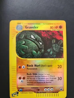 Pokemon TCG Graveler Reverse Holo 79/165 Expedition Base Set 2002 - Image 1
