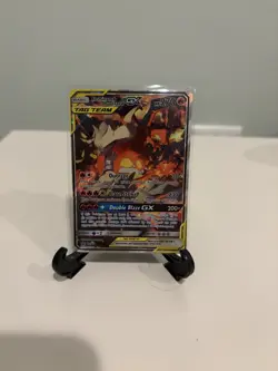 Pokemon Reshiram & Charizard GX SM201 Promo TAG TEAM Holo Basic NM - Image 1