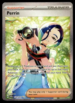 NM Twilight Masquerade Perrin Special Illustration Rare 220/167 Pokemon TCG - Image 1