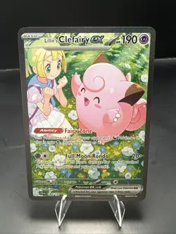 Pokemon Lillie's Clefairy ex 184/159 Sv09: Journey Together Holo - Image 1